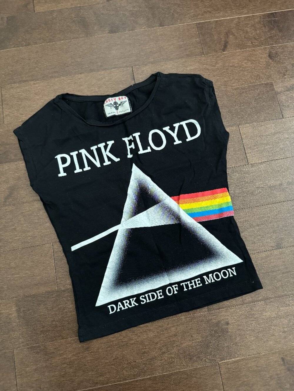 Pink Floyd Dark Side of the Moon Graphic Tee Black (Lucky Boy) Size S